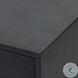Trey Black Wash Poplar Large 3 Drawer Nightstand