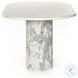 Oranda Polished White Marble Dining Table