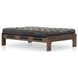 Halston Heirloom Black Leather Cocktail Ottoman