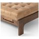 Halston Palermo Drift Leather Cocktail Ottoman