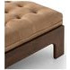 Halston Palermo Drift Leather Cocktail Ottoman