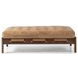 Halston Palermo Drift Leather Cocktail Ottoman