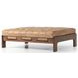 Halston Palermo Drift Leather Cocktail Ottoman