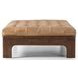 Halston Palermo Drift Leather Cocktail Ottoman