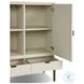 Cressida Ivory Painted Linen 2 Door Bar Cabinet