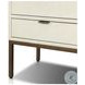 Cressida Ivory Painted Linen 2 Door Bar Cabinet