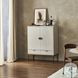 Cressida Ivory Painted Linen 2 Door Bar Cabinet