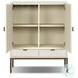 Cressida Ivory Painted Linen 2 Door Bar Cabinet