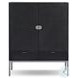 Cressida Black Linen 2 Door Bar Cabinet