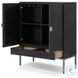 Cressida Black Linen 2 Door Bar Cabinet