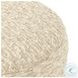 Aniston Solema Cream Round Ottoman