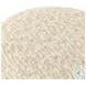 Aniston Solema Cream Round Ottoman