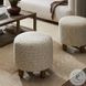 Aniston Solema Cream Round Ottoman