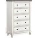 Carriage House Cottage and Dark Brown 5 Drawer Chest