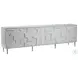 Signature Designs Soft Matte White Bardo Long Media Console