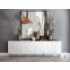 Signature Designs Soft Matte White Bardo Long Media Console