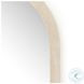 Cressida Ivory Painted Linen Arch Floor Mirror