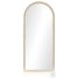 Cressida Ivory Painted Linen Arch Floor Mirror