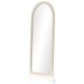Cressida Ivory Painted Linen Arch Floor Mirror