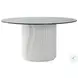 Signature Designs Matte Soft White Volante 56" Round Dining Table