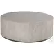 Cassio White Travertine Round Cocktail Table