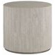 Cassio Creamy White Oval Travertine Top Side Table
