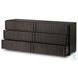 Leo Smoked Black 6 Drawer Dresser