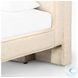 Mitchell Thames Cream Performance Fabric King Upholstered Bed