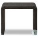 Leo Smoke Black Rectangular End Table