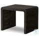 Leo Smoke Black Rectangular End Table
