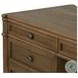 Toulouse Toasted Oak Veneer 7 Drawer Executive Desk