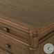 Toulouse Toasted Oak Veneer 7 Drawer Executive Desk