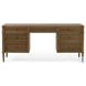 Toulouse Toasted Oak Veneer 7 Drawer Executive Desk
