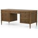 Toulouse Toasted Oak Veneer 7 Drawer Executive Desk