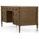 Toulouse Toasted Oak Veneer 7 Drawer Executive Desk