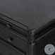 Toulouse Distressed Black 7 Drawer Executive Desk