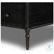 Toulouse Distressed Black 7 Drawer Executive Desk