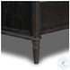 Toulouse Distressed Black Queen Upholstered Bed