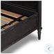 Toulouse Distressed Black Queen Upholstered Bed