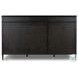 Toulouse Distressed Black King Upholstered Bed