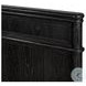 Toulouse Distressed Black King Upholstered Bed