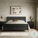 Toulouse Distressed Black King Upholstered Bed
