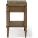 Toulouse Toasted Oak 1 Drawer Nightstand