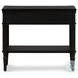 Toulouse Distressed Black Oak 1 Drawer Nightstand