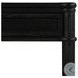 Toulouse Distressed Black Oak 1 Drawer Nightstand