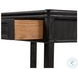Toulouse Distressed Black Oak 1 Drawer Nightstand