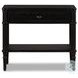 Toulouse Distressed Black Oak 1 Drawer Nightstand