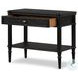 Toulouse Distressed Black Oak 1 Drawer Nightstand