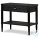 Toulouse Distressed Black Oak 1 Drawer Nightstand
