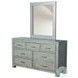 Maple Haze Blue 32" Rectangular Bedroom Mirror